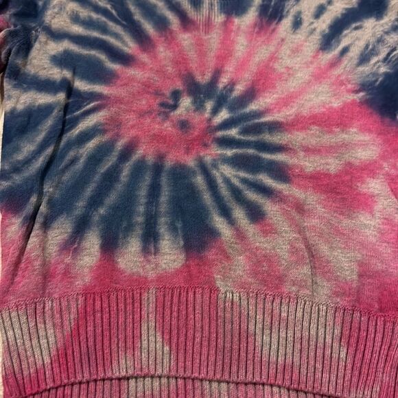 Aqua Girls Blue & Pink Tie Dye Crewneck Sweater - Picture 3 of 4